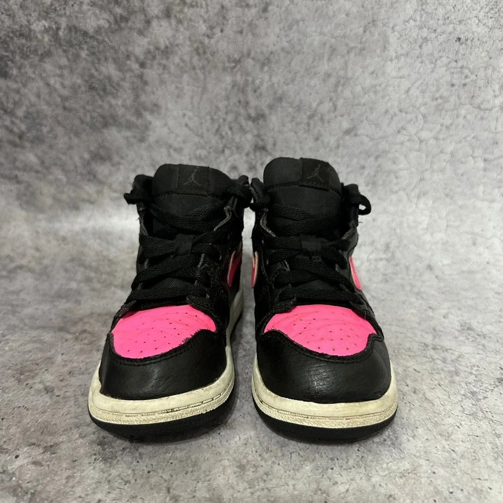 Jordan 1 Retro High GT Kids Size 8C Black Hyper Pink Sneakers 705324-019